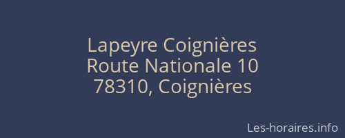 Lapeyre Coignières