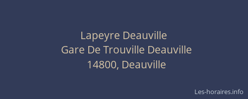 Lapeyre Deauville