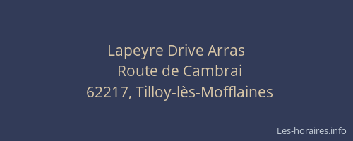Lapeyre Drive Arras