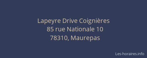 Lapeyre Drive Coignières