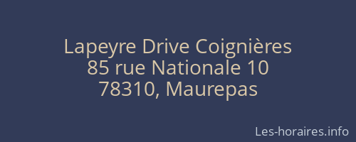 Lapeyre Drive Coignières