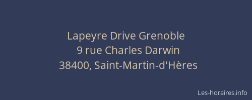Lapeyre Drive Grenoble
