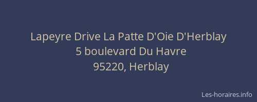 Lapeyre Drive La Patte D'Oie D'Herblay