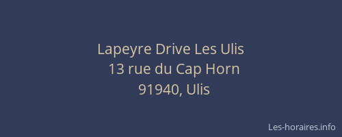 Lapeyre Drive Les Ulis