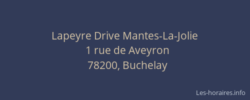 Lapeyre Drive Mantes-La-Jolie