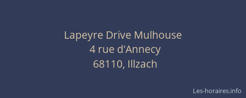 Lapeyre Drive Mulhouse