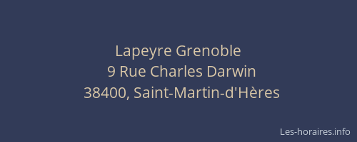 Lapeyre Grenoble
