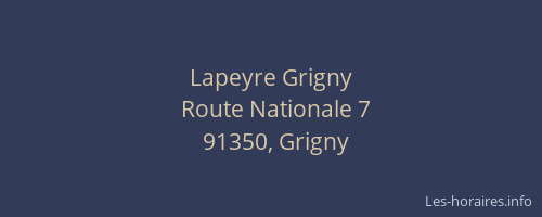 Lapeyre Grigny