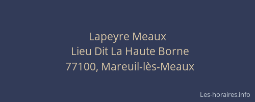 Lapeyre Meaux