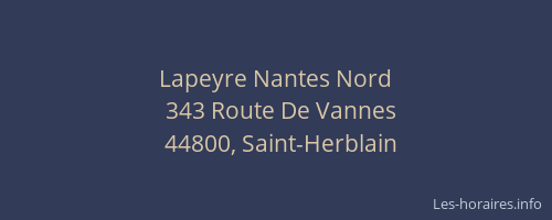 Lapeyre Nantes Nord