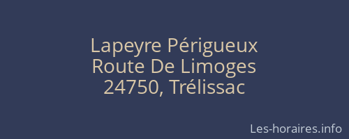 Lapeyre Périgueux