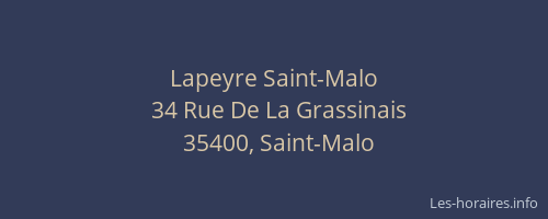 Lapeyre Saint-Malo