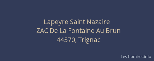 Lapeyre Saint Nazaire