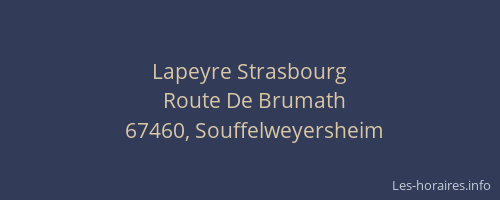 Lapeyre Strasbourg