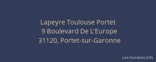 Lapeyre Toulouse Portet
