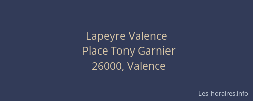 Lapeyre Valence