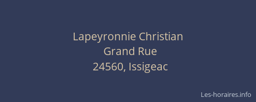 Lapeyronnie Christian