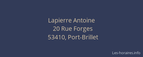 Lapierre Antoine