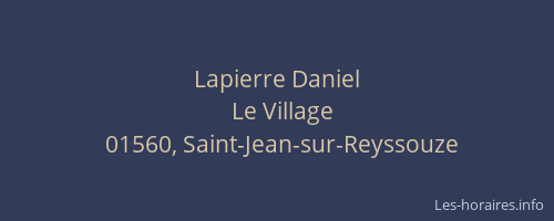 Lapierre Daniel