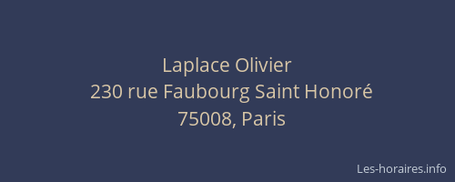 Laplace Olivier