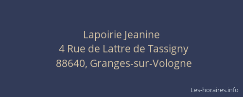 Lapoirie Jeanine