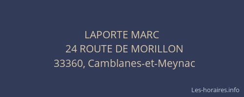 LAPORTE MARC