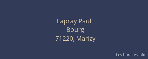 Lapray Paul