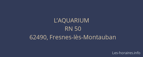 L’AQUARIUM