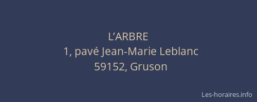 L’ARBRE