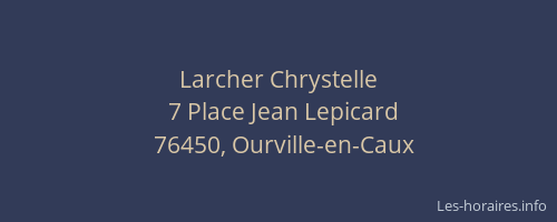 Larcher Chrystelle