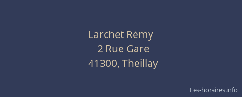 Larchet R&eacute;my