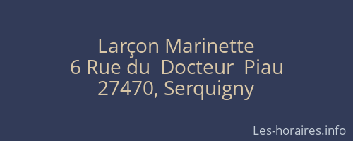 Larçon Marinette