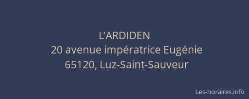 L’ARDIDEN
