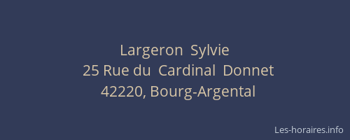 Largeron  Sylvie