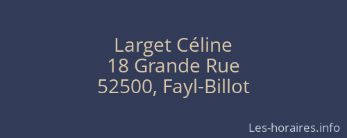Larget Céline