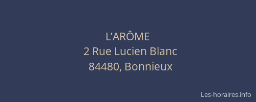 L’AR&Ocirc;ME