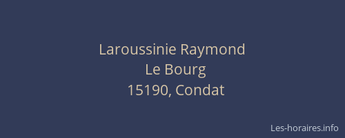 Laroussinie Raymond
