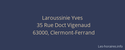 Laroussinie Yves