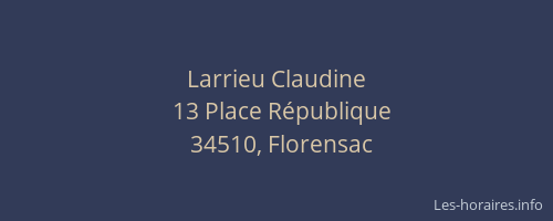 Larrieu Claudine