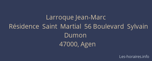 Larroque Jean-Marc