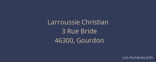 Larroussie Christian