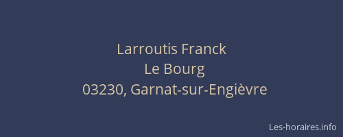 Larroutis Franck
