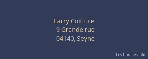 Larry Coiffure