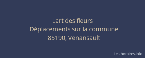 Lart des fleurs