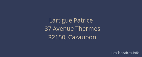 Lartigue Patrice