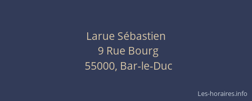 Larue S&eacute;bastien