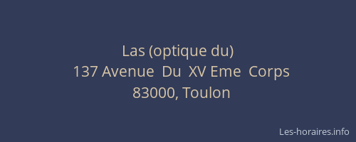 Las (optique du)