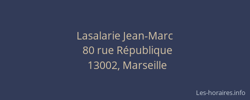 Lasalarie Jean-Marc