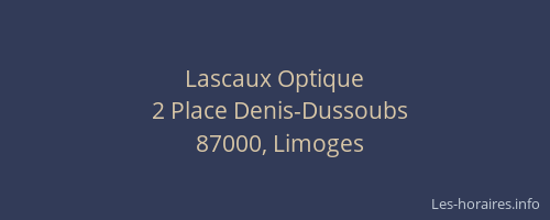 Lascaux Optique