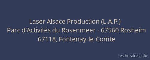 Laser Alsace Production (L.A.P.)